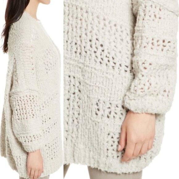 Free People Saturday Morning Cardi in Beige/Cream Medium/Large - Picture 1 of 11
